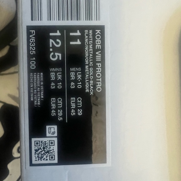Nike Kobe Basketball Shoes - Black and White
